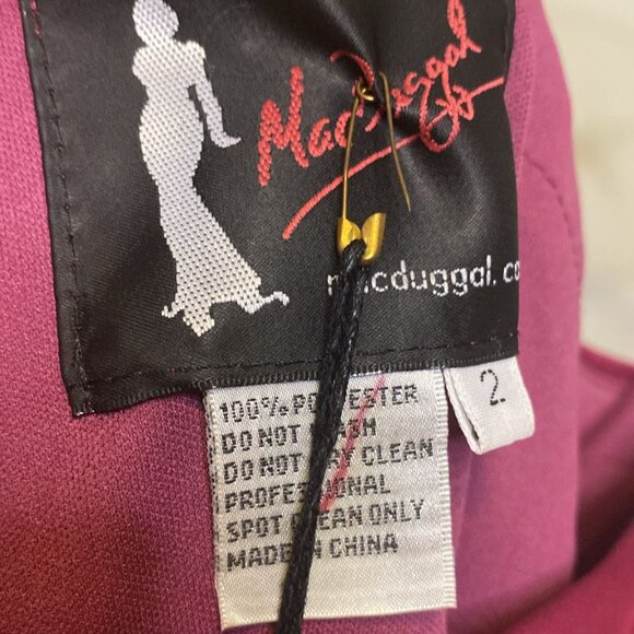 MAC DUGGAL HIGH LOW ONE SHOULDER FLOWY DRESS - Picture 6 of 12